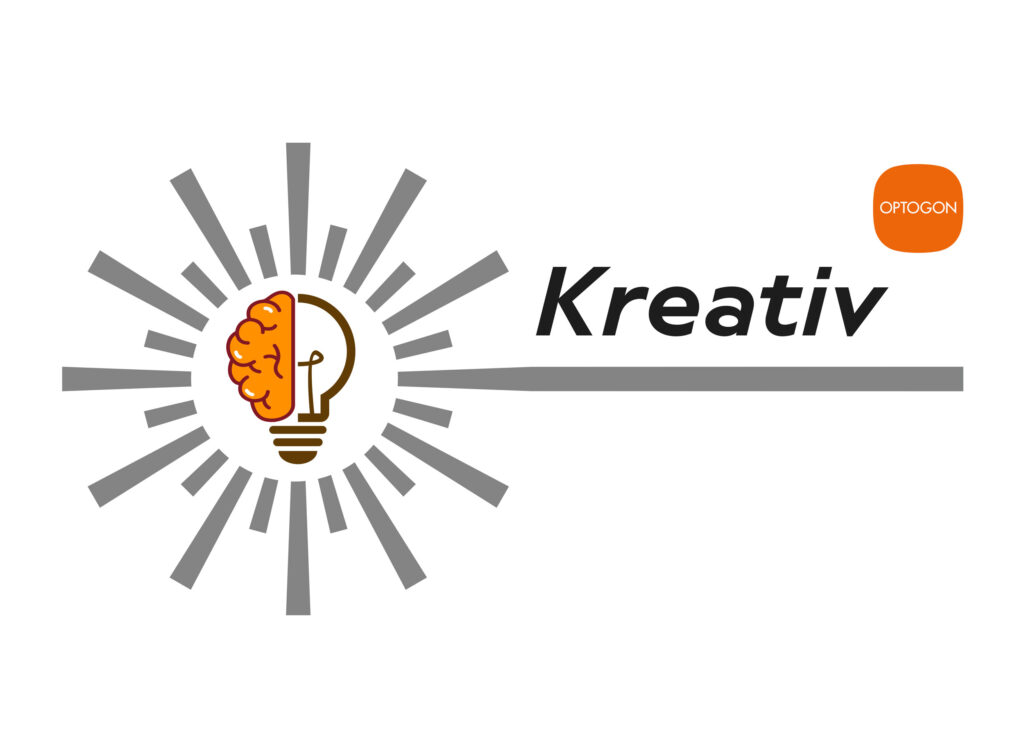 OPTOGON Kreativ - Das OPTOGON Keyvisual für die strukturierte Kreativleistung bei OPTOGON.