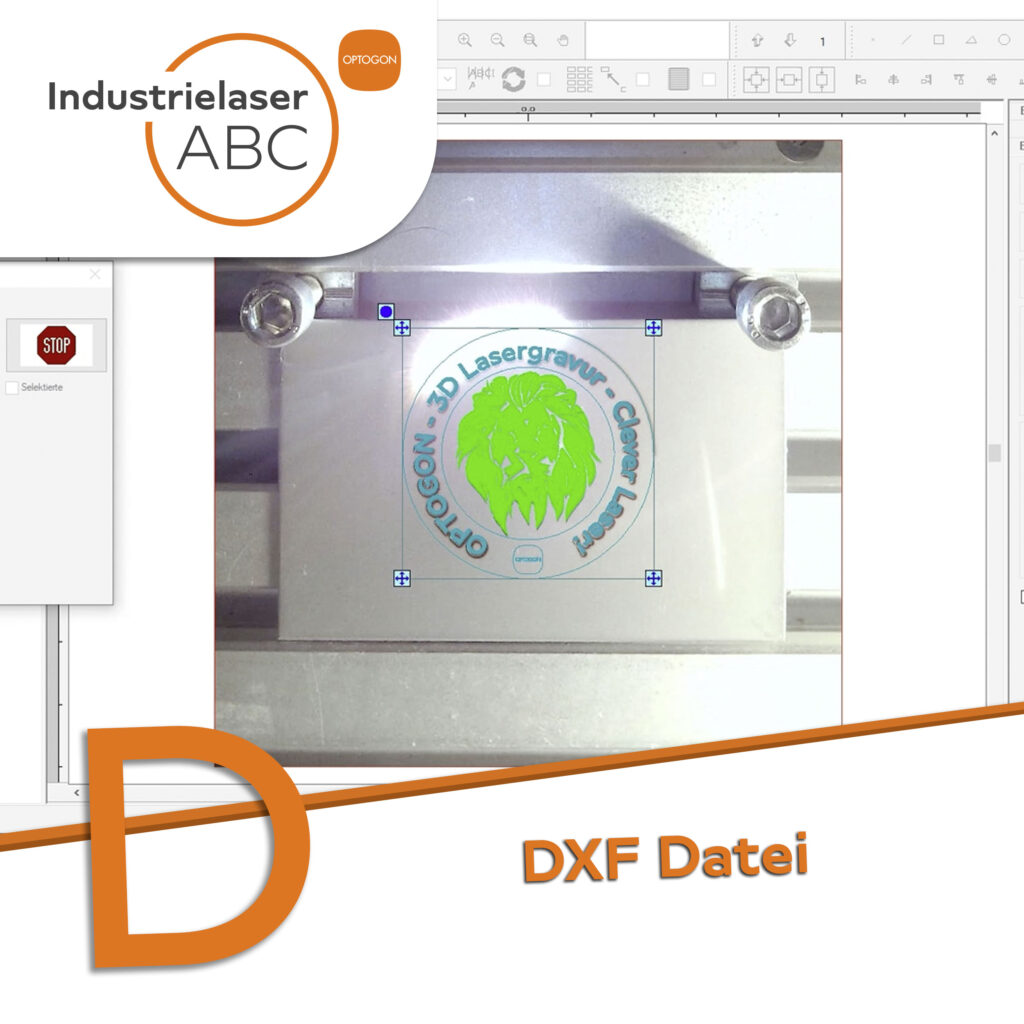 Sie können auch weitere DXF Dateien hinzu laden, und in der Software von OPTOGON schnell und intuitiv bearbeiten. Verschieben Sie Ankerpunkte in den Vektorlinien, fügen Sie neue hinzu oder löschen Sie Ankerpunkte intuitiv.