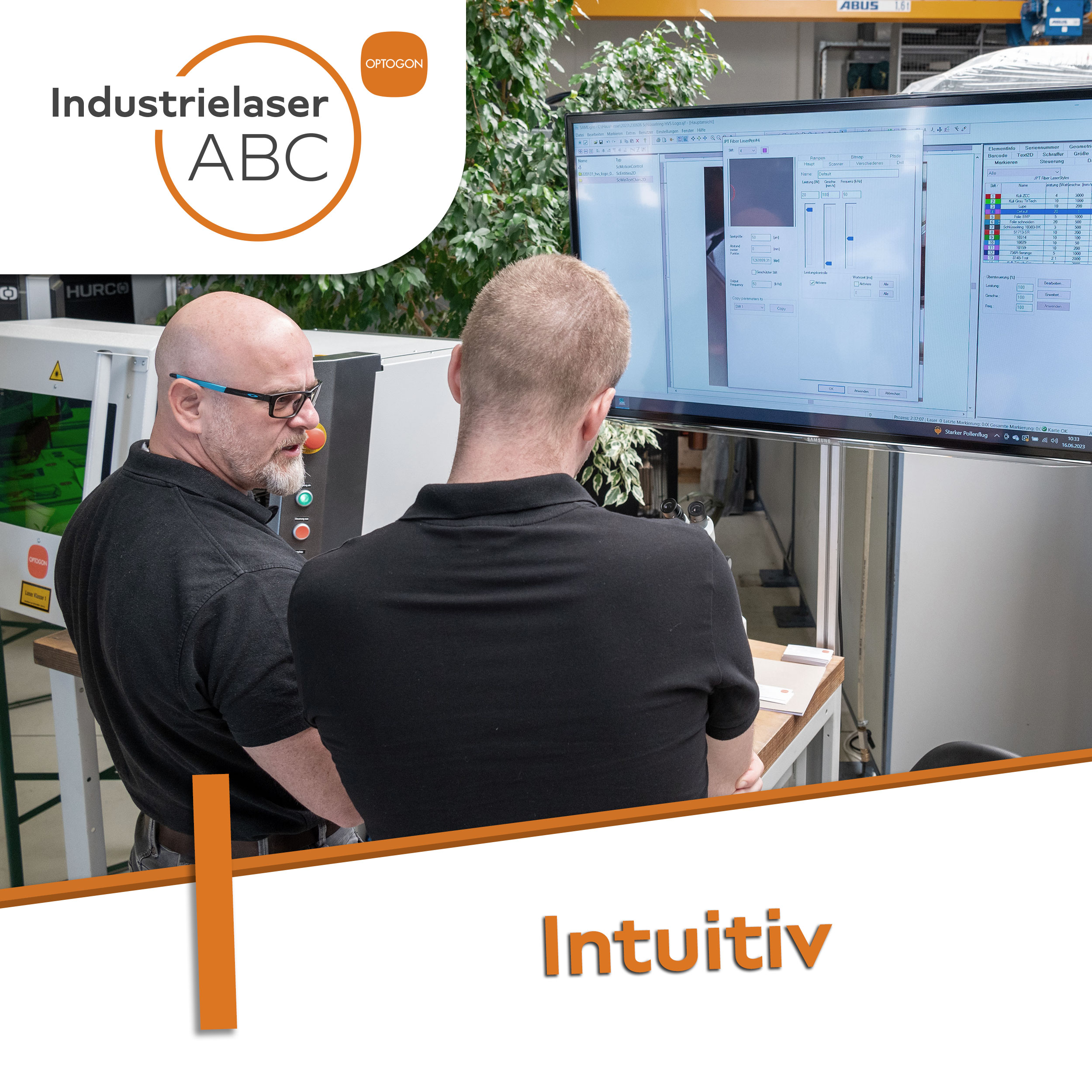 Industrielaser Intuitive Bedienung