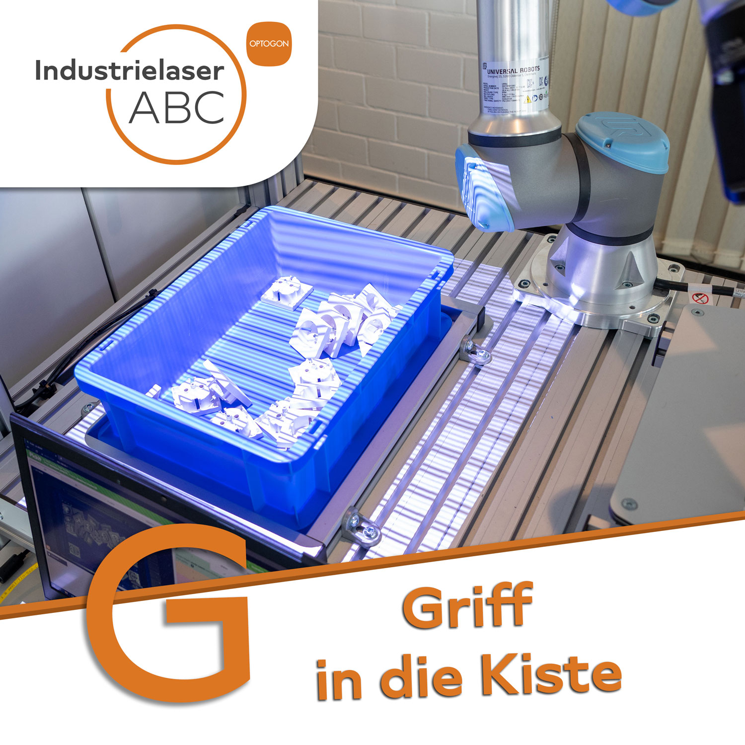 Industrielaser Griff in die Kiste