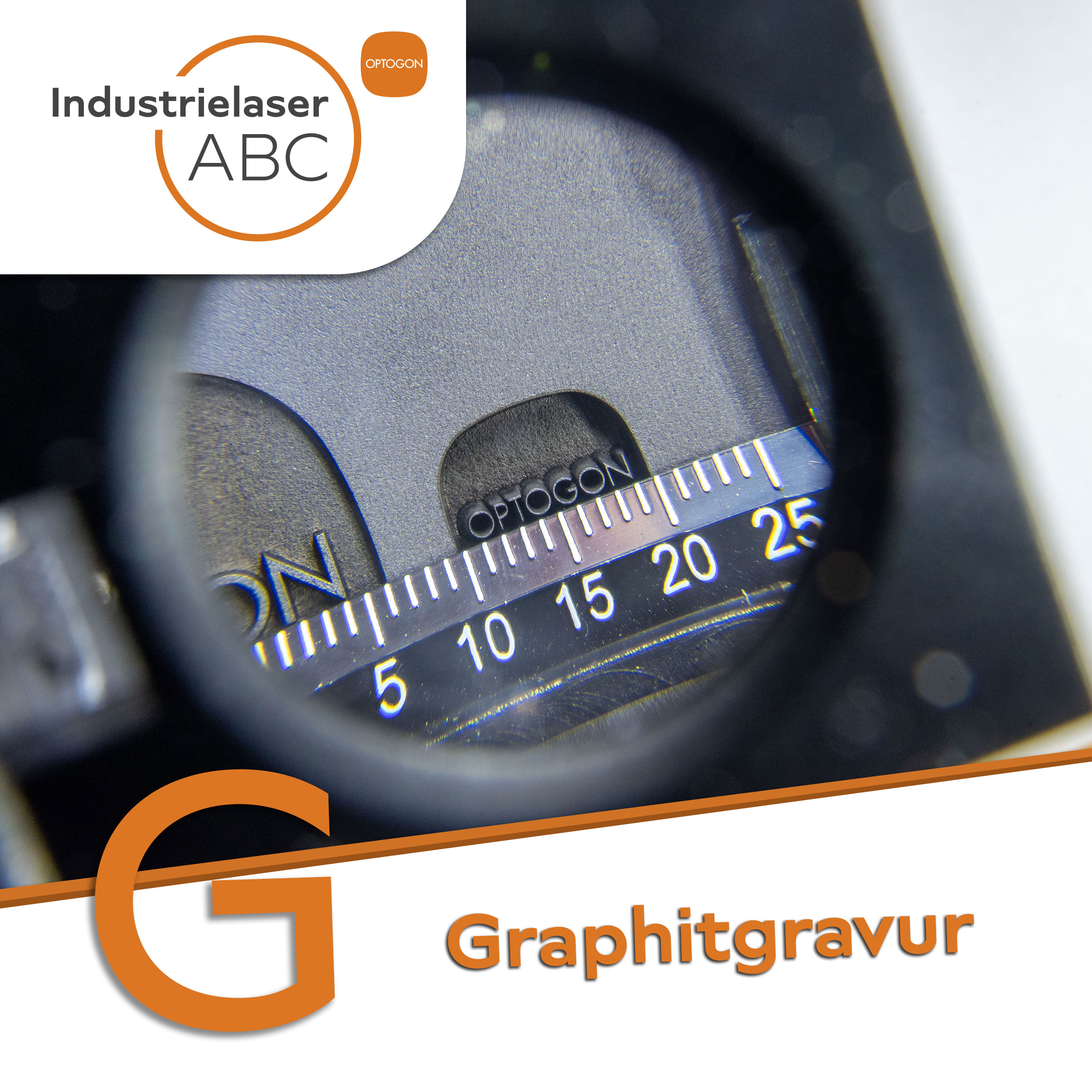 Industrielaser Graphitgravur