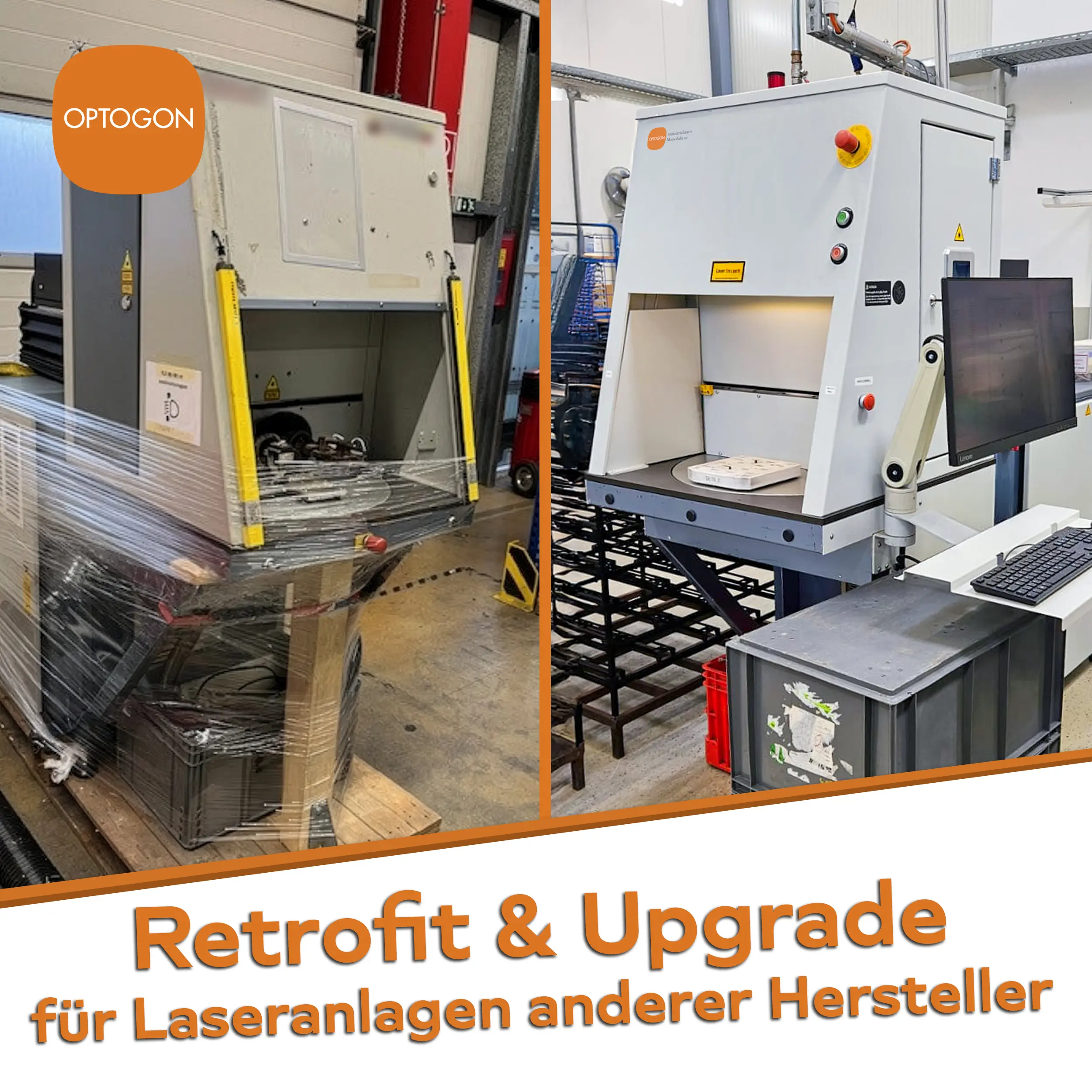Retrofit & Upgrade für Laseranlagen anderer Hersteller