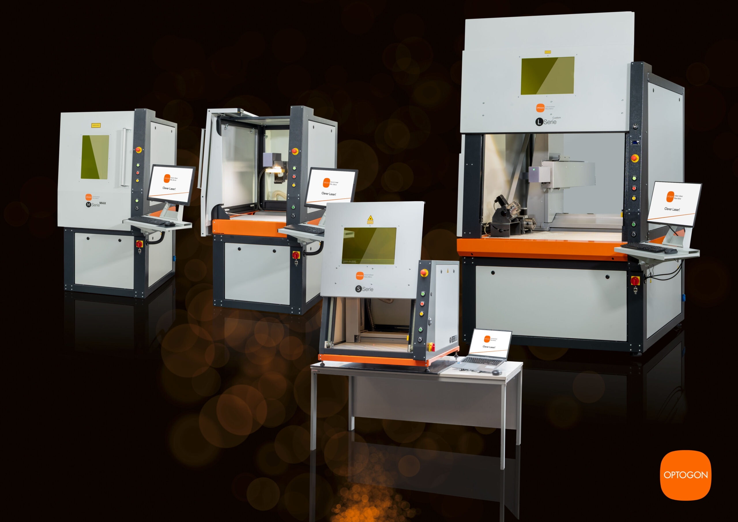 OPTOGON FLEX-Serie mit S-Serie, M-Serie und L-Serie als modulare Laserbearbeitungssysteme
